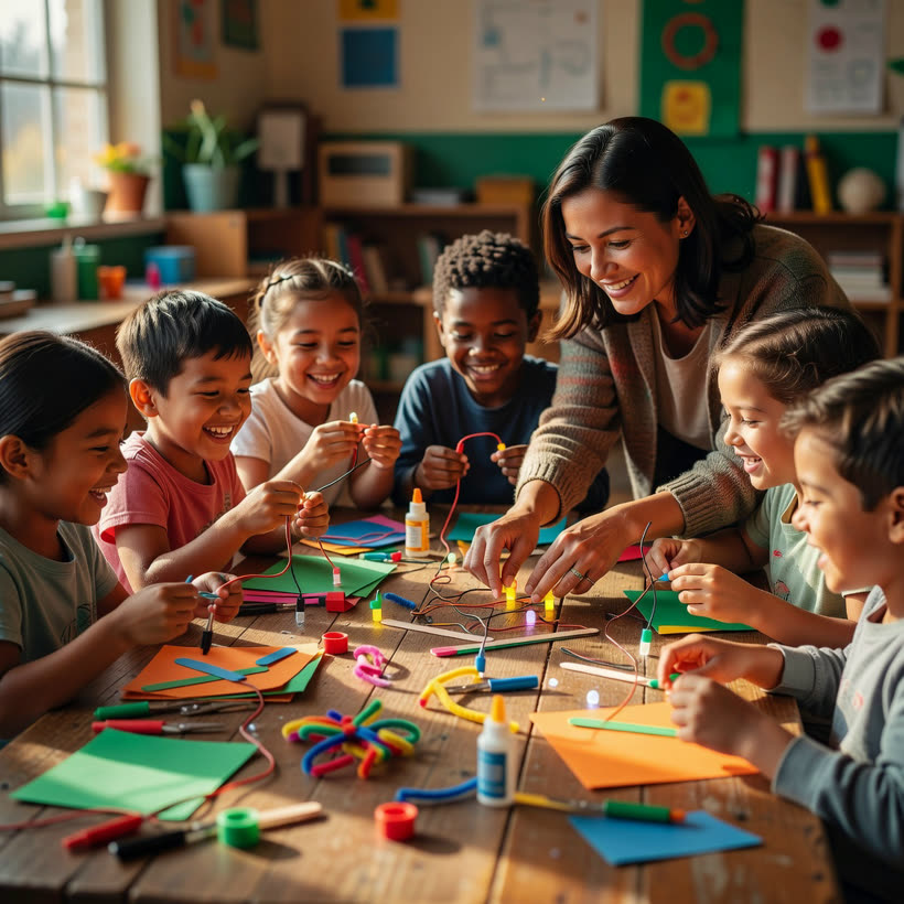 Children learning together at The Determination Center