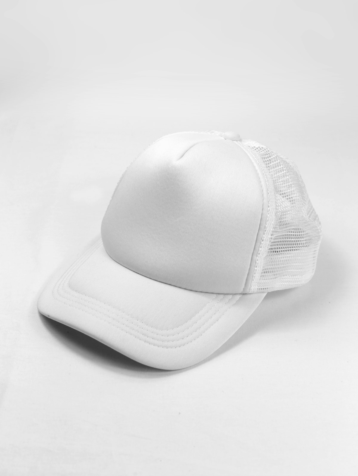 White embroidered cap mockup